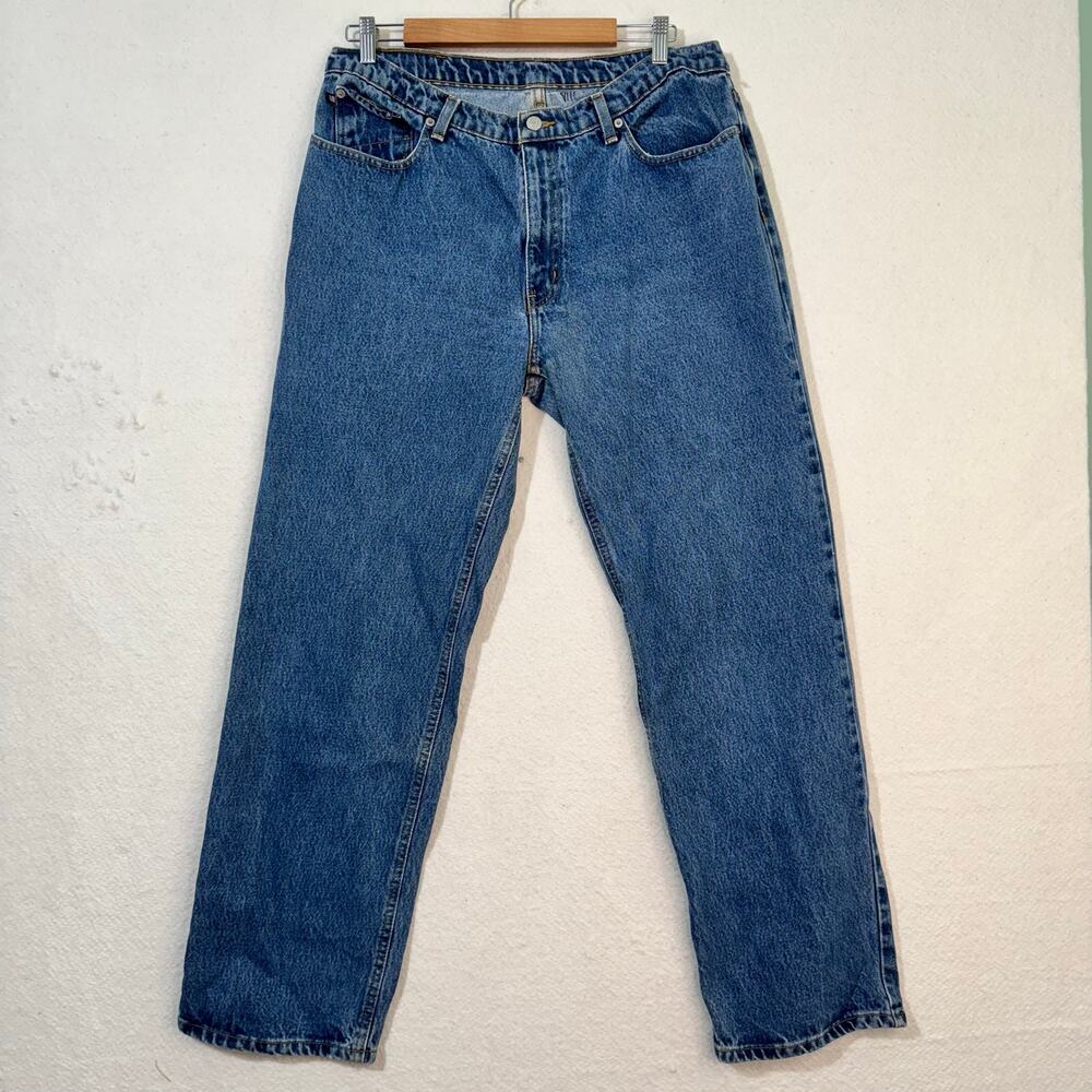 Ralph Laren Saturday Jean Blue Denim Relaxed Fit Straight Size 14 X 31 Y2K VTG